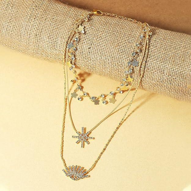 Gold-Plated White Brass Layered Chain - Trendisia