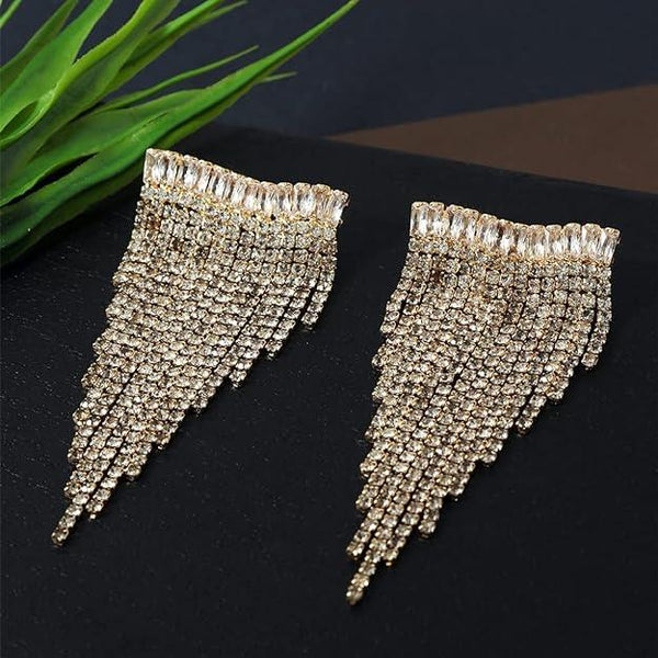 Gold-Toned Drop Earrings - Trendisia