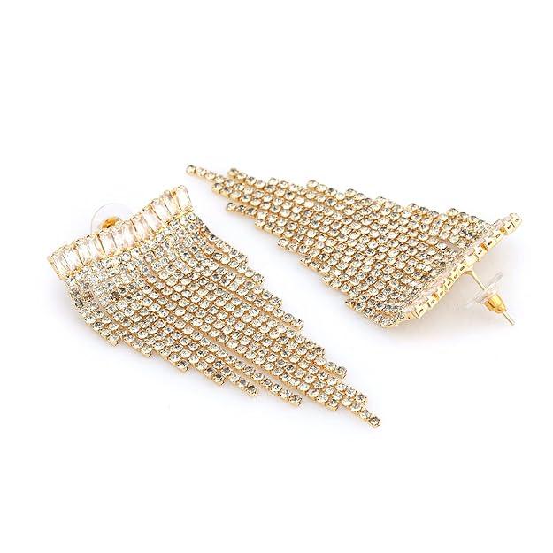 Gold-Toned Drop Earrings - Trendisia