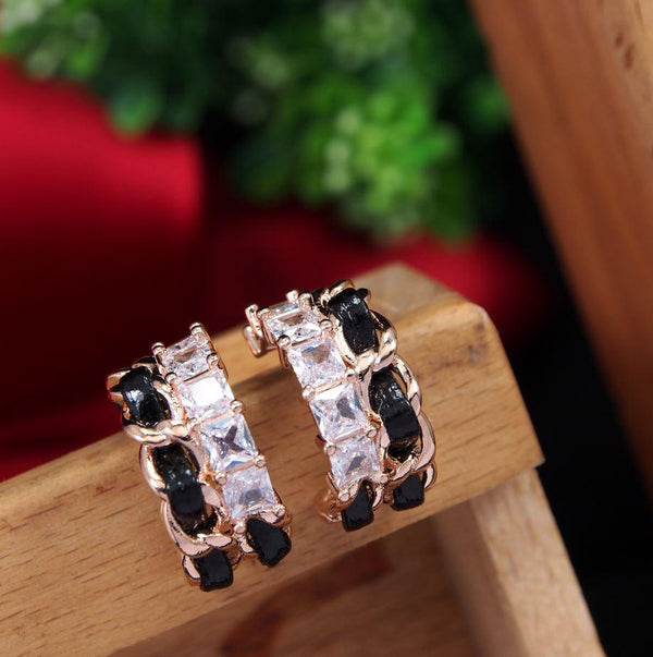 Korean Gold/Rosegold/Silver Plated CZ Stud Earring-KRNER 3652 - Trendisia