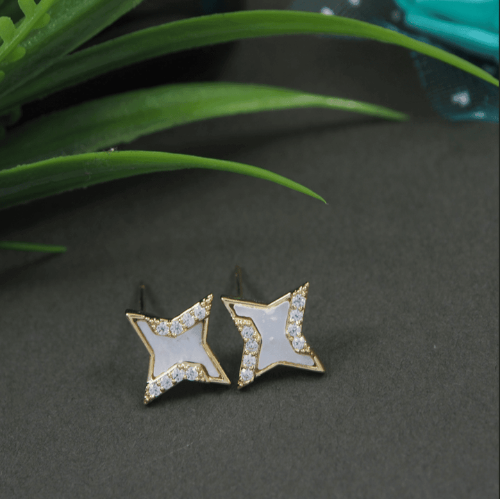 Korean Gold/Silver/Rosegold Plated Simple Star Shaped Stud Earring- KRNER 3131 - Trendisia