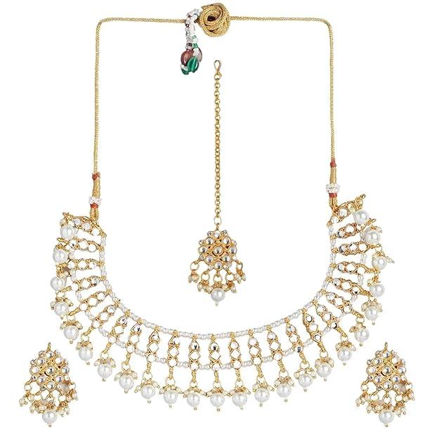 Kundan Bridal Jewellery set with pearls - Trendisia