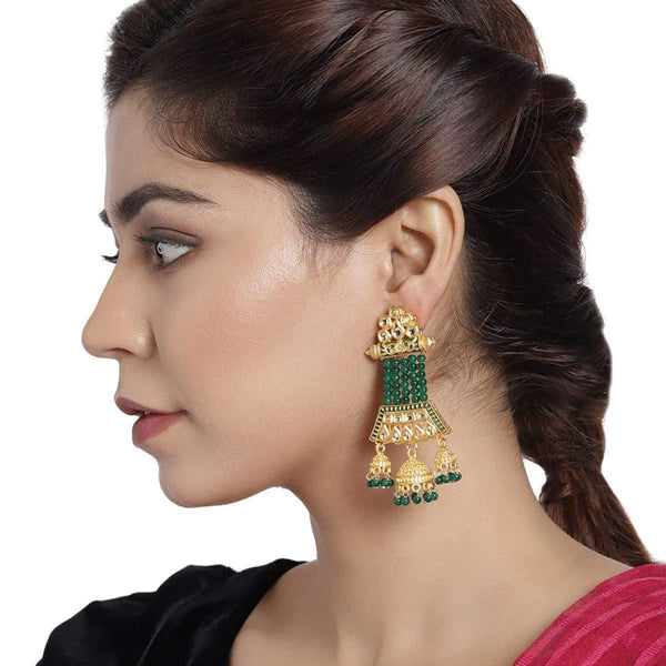 Lightweight Kundan Earrings for Women. - Trendisia