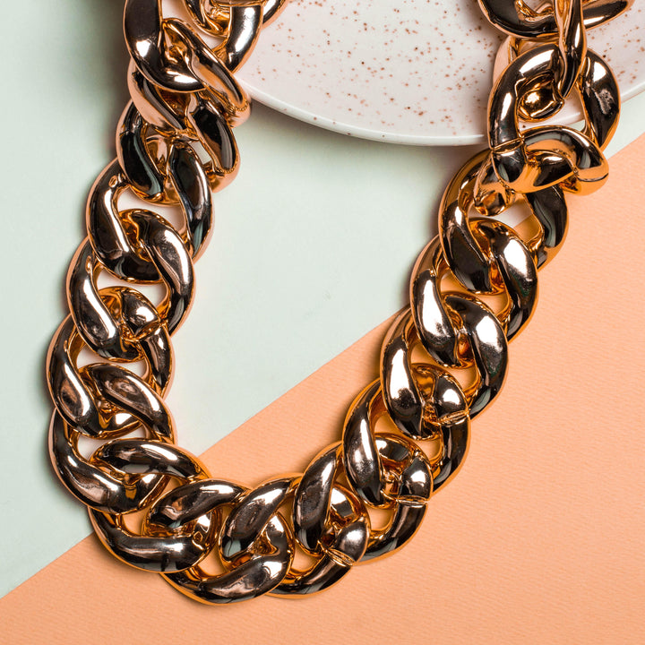 Metallic Acrylic Curb Chain (Suitable for Bag Accessories) | 1Meter Chain - Trendisia