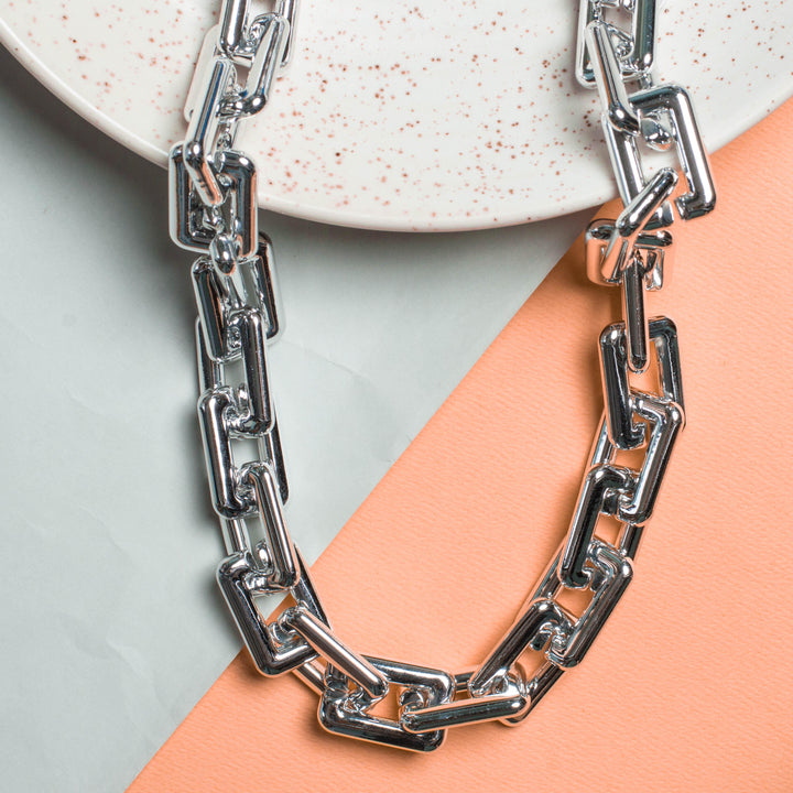 Metallic Chain Rectangle Link (Suitable for Bag Accessories) | Size18mm(W) 1Meter - Trendisia