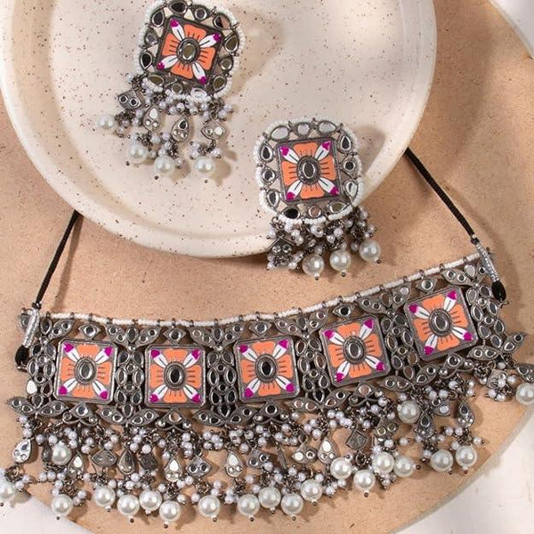 Mirror Choker Jewellery Set - Trendisia