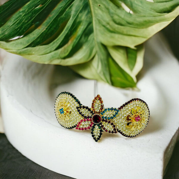 Multicolor Rhinestone Hair Pin - Trendisia