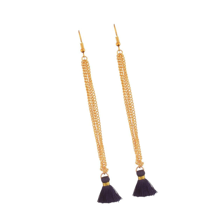 Multicolor Tassel Necklace and Earring Set - Trendisia