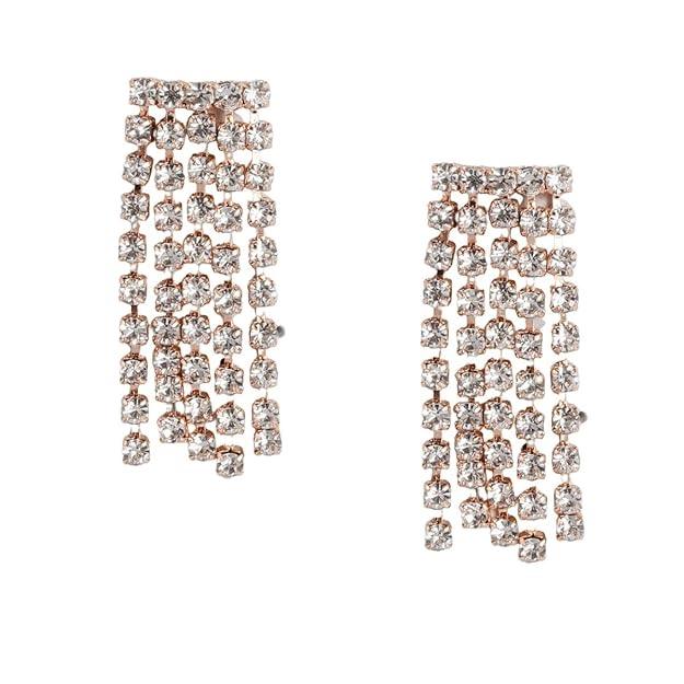 Off-White Rose-Gold Plated AD Studded Handcrafted Jewellery Set - Trendisia