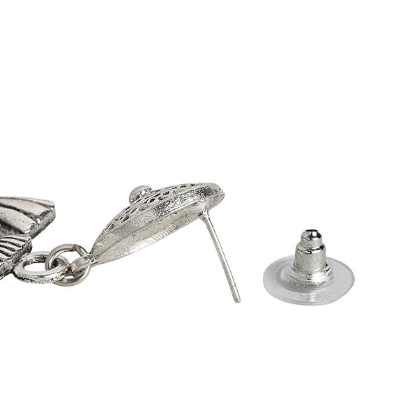 Oxidised Contemporary Earrings for Women - Trendisia