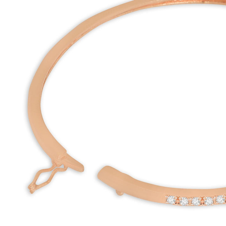 Rose Gold Plated Handcrafted Cuff Bracelet - Trendisia