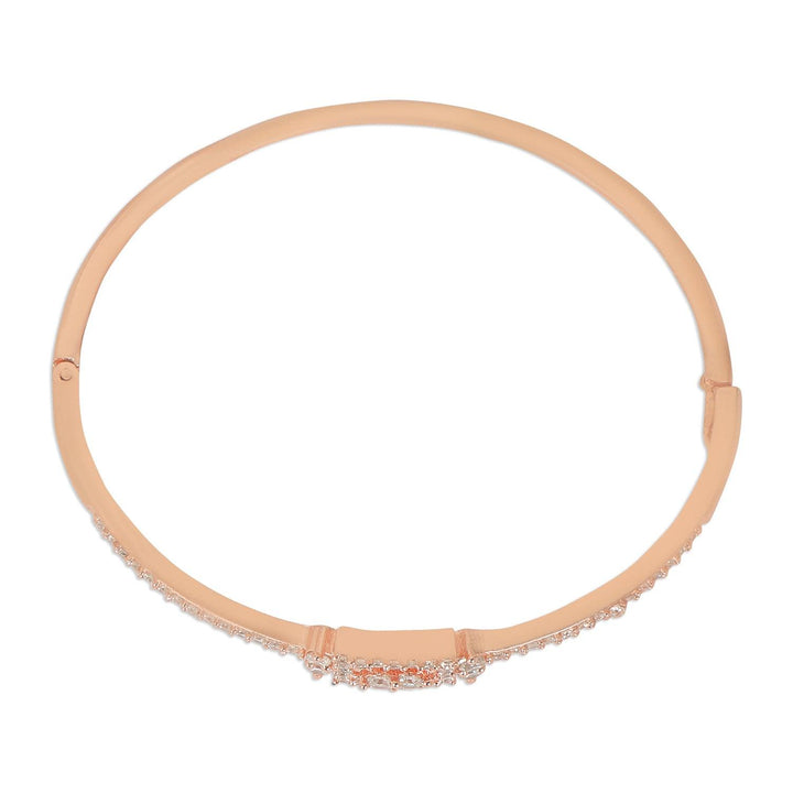 Rose Gold Plated Handcrafted Cuff Bracelet - Trendisia