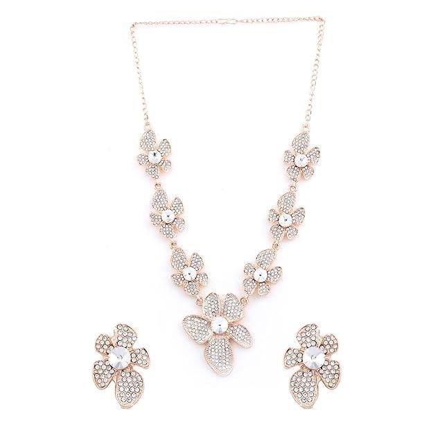 Rose Gold-Plated Jewellery Set - Trendisia