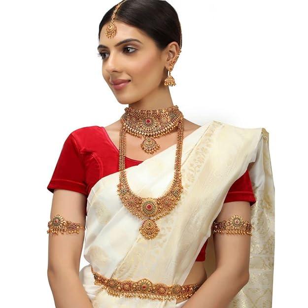 Gold-Plated Bridal Jewellery Set - Trendisia