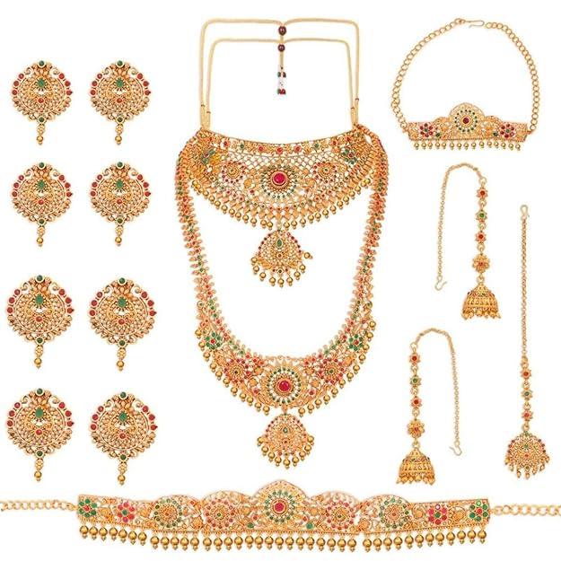 Gold-Plated Bridal Jewellery Set - Trendisia