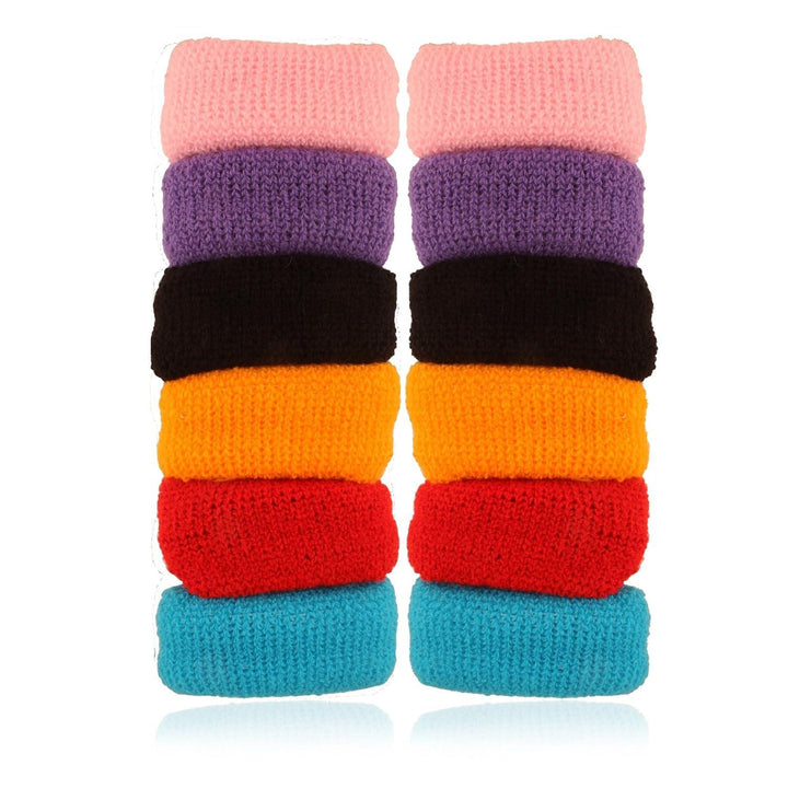 Set Of 18Soft Multicolor Rubber Hair Band - Trendisia