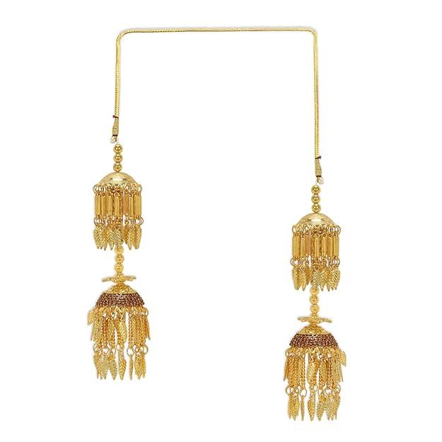 Set Of 2 Gold-Plated Layered Kaleeras - Trendisia