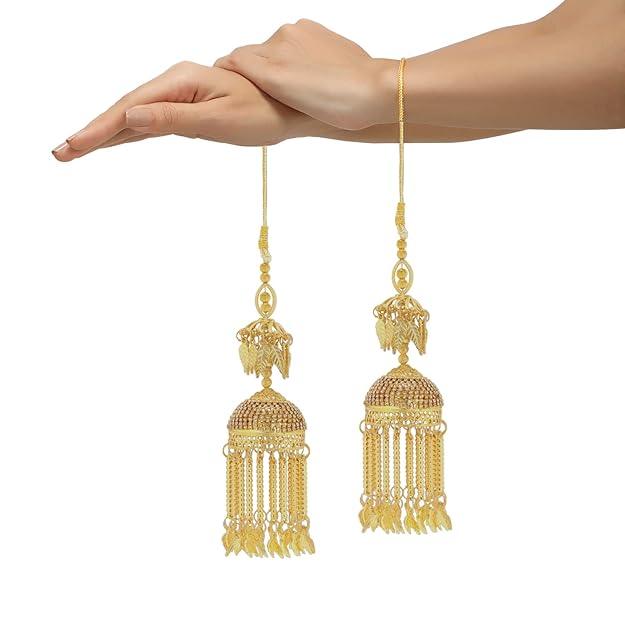 Set of 2 Gold-Toned Layered Kaleeras - Trendisia