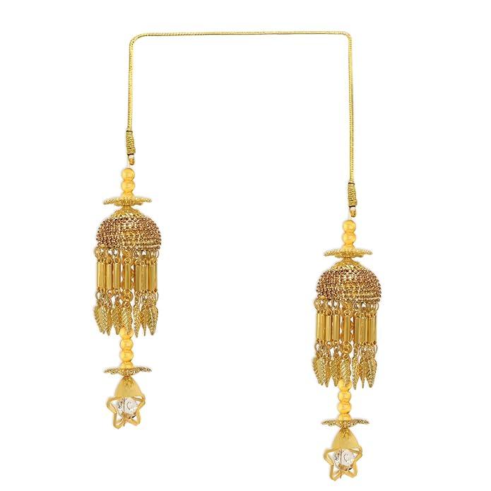 Set of 2 Gold-Toned Layered Kaleeras - Trendisia