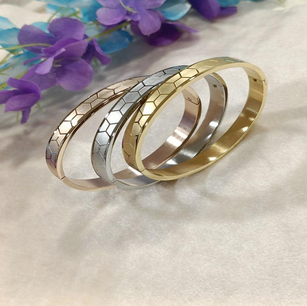 Set of Three Stainless Steel Unisex Kada- STKD 4133 - Trendisia