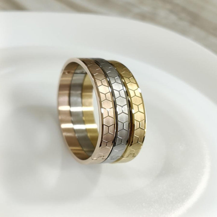 Set of Three Stainless Steel Unisex Kada- STKD 4133 - Trendisia