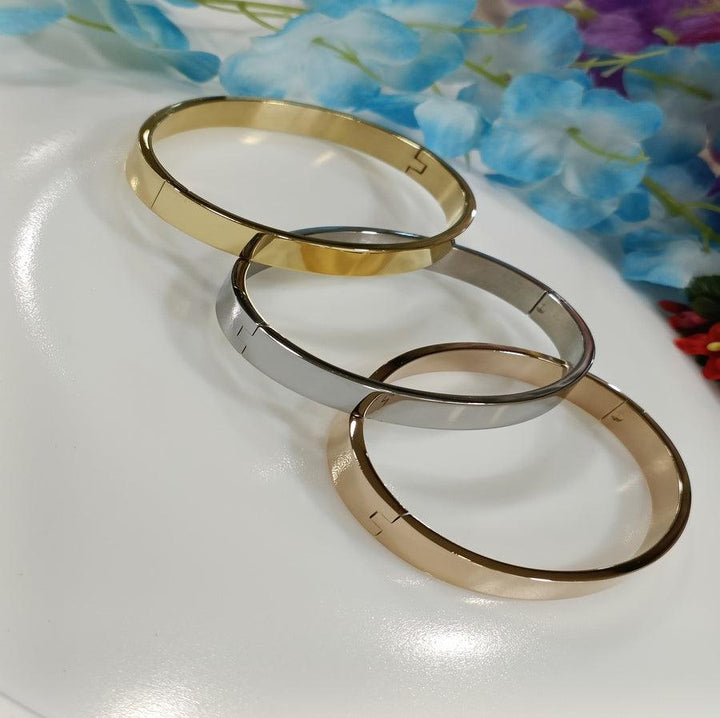 Set of Three Stainless Steel Unisex Kada- STKD 4134 - Trendisia