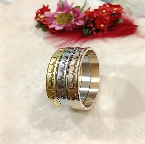 Set of Three Stainless Steel Unisex Kada- STKD 4136 - Trendisia