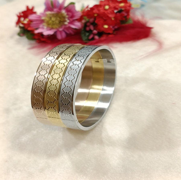 Set of Three Stainless Steel Unisex Kada- STKD 4139 - Trendisia
