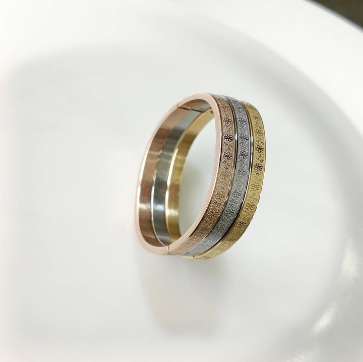 Set of Three Stainless Steel Unisex Kada- STKD 4140 - Trendisia