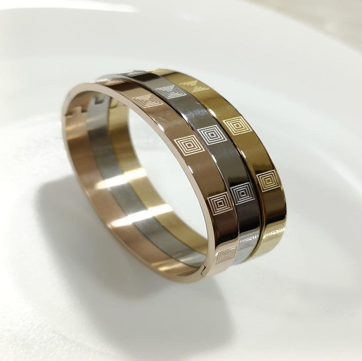 Set of Three Stainless Steel Unisex Kada- STKD 4141 - Trendisia
