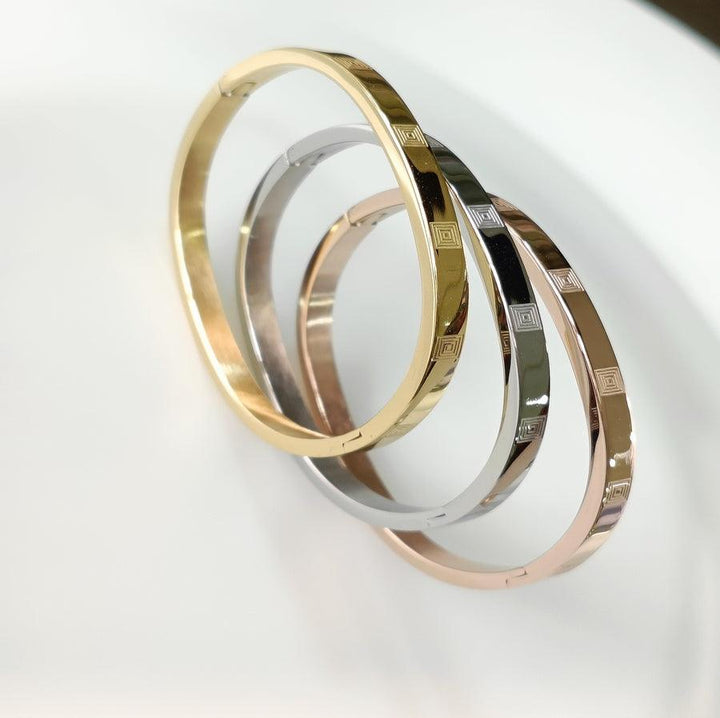 Set of Three Stainless Steel Unisex Kada- STKD 4141 - Trendisia