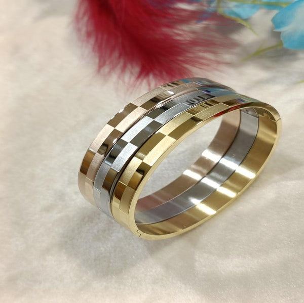 Set of Three Stainless Steel Unisex Kada- STKD 4144 - Trendisia