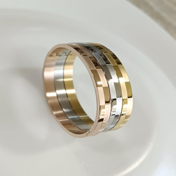 Set of Three Stainless Steel Unisex Kada- STKD 4144 - Trendisia