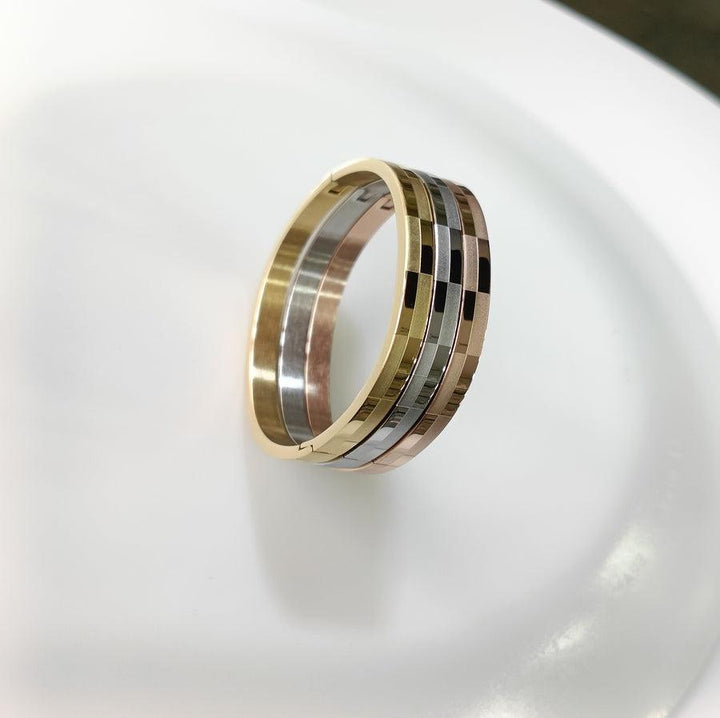 Set of Three Stainless Steel Unisex Kada- STKD 4144 - Trendisia