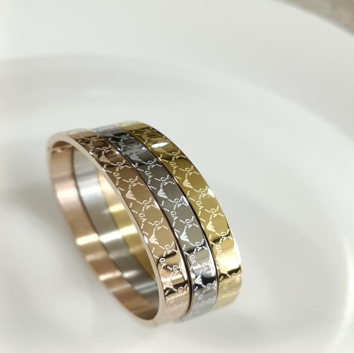 Set of Three Stainless Steel Unisex Kada- STKD 4147 - Trendisia