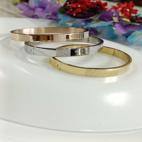 Set of Three Stainless Steel Unisex Kada- STKD 4148 - Trendisia