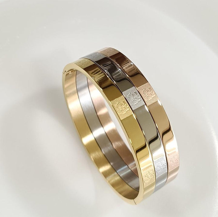 Set of Three Stainless Steel Unisex Kada- STKD 4148 - Trendisia