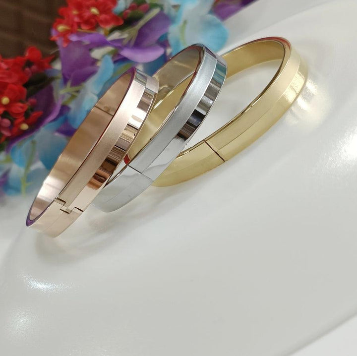 Set of Three Stainless Steel Unisex Kada- STKD 4149 - Trendisia