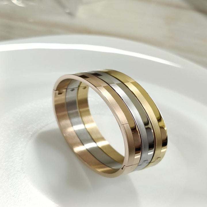 Set of Three Stainless Steel Unisex Kada- STKD 4149 - Trendisia