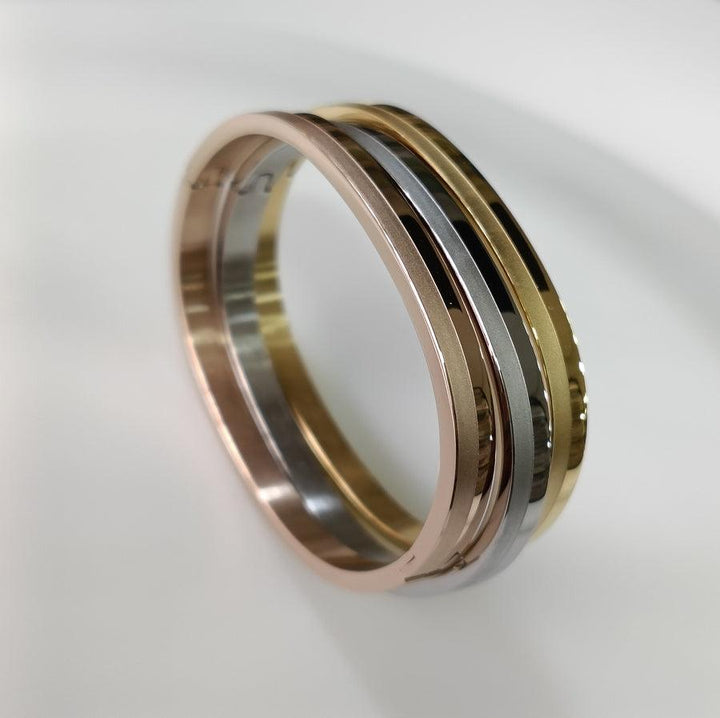 Set of Three Stainless Steel Unisex Kada- STKD 4150 - Trendisia