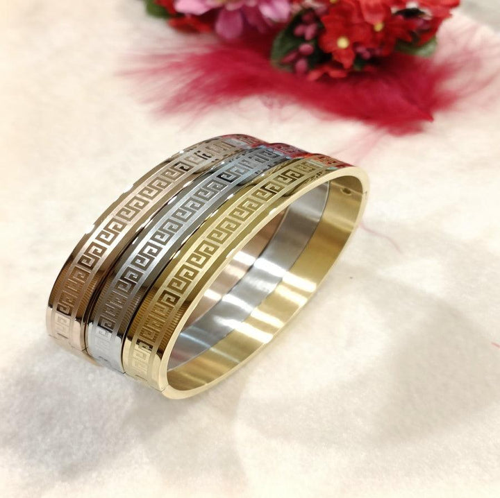 Set of Three Stainless Steel Unisex Kada- STKD 4151 - Trendisia