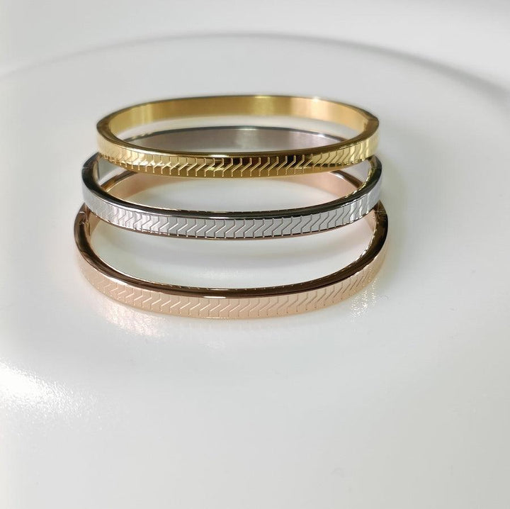 Set of Three Stainless Steel Unisex Kada- STKD 4152 - Trendisia
