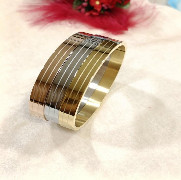 Set of Three Stainless Steel Unisex Kada- STKD 4153 - Trendisia