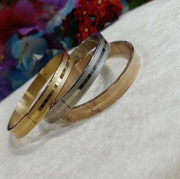 Set of Three Stainless Steel Unisex Kada- STKD 4154 - Trendisia