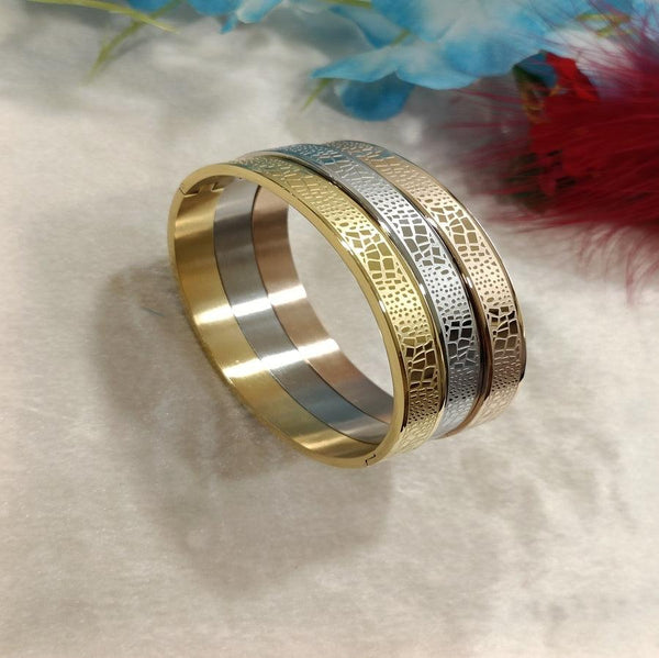 Set of Three Stainless Steel Unisex Kada- STKD 4155 - Trendisia