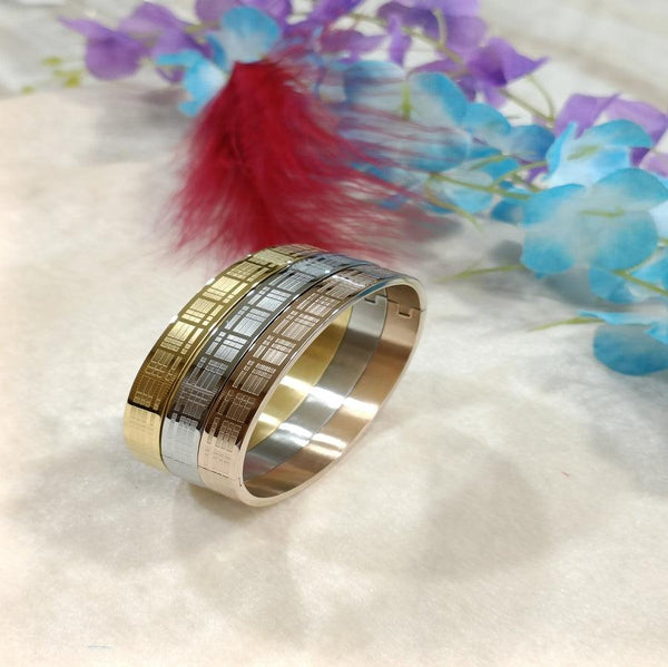 Set of Three Stainless Steel Unisex Kada- STKD 4156 - Trendisia