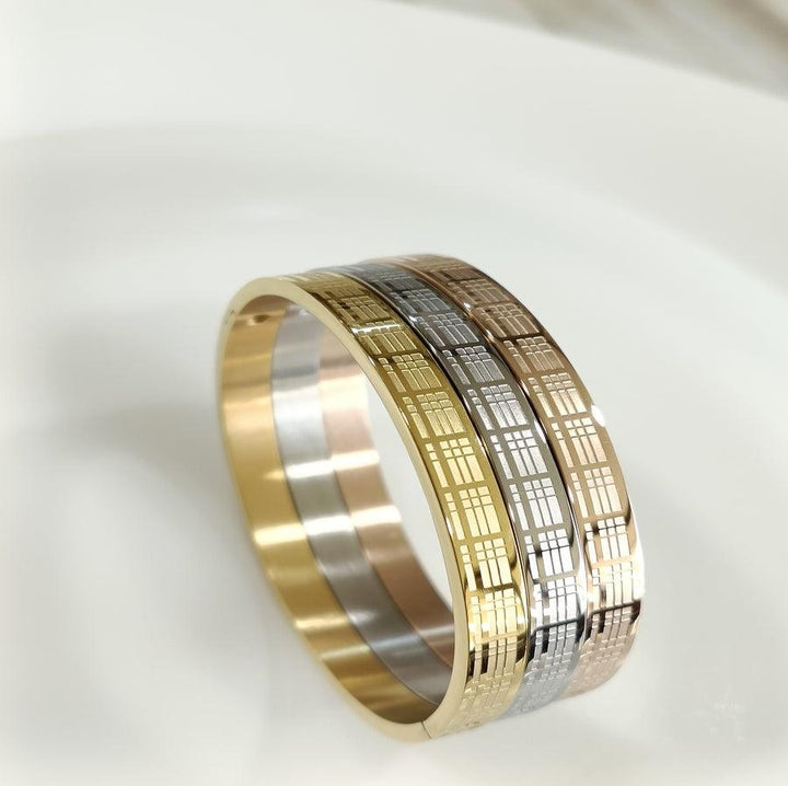 Set of Three Stainless Steel Unisex Kada- STKD 4156 - Trendisia