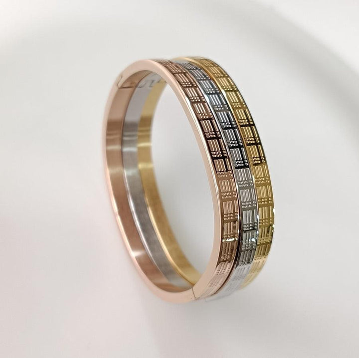 Set of Three Stainless Steel Unisex Kada- STKD 4156 - Trendisia