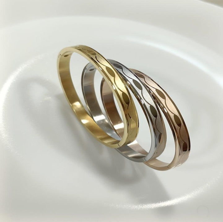 Set of Three Stainless Steel Unisex Kada- STKD 4158 - Trendisia