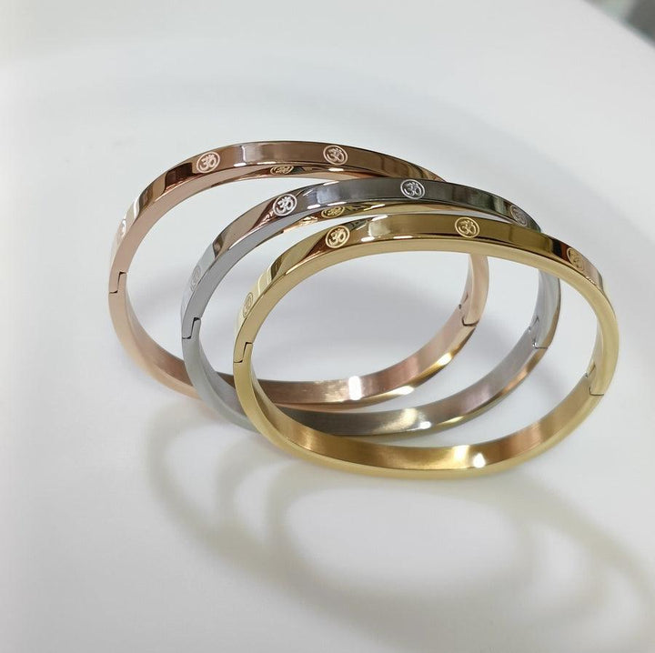 Set of Three Stainless Steel Unisex Kada- STKD 4160 - Trendisia